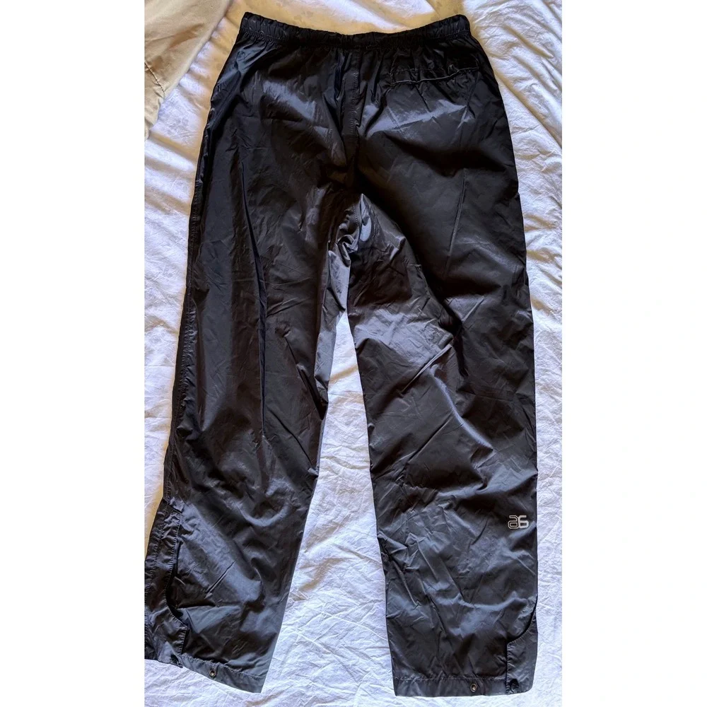 Arctix Mens Tundra Rain Pants Black Water Resistant Hiking Outdoor Medium 32L
